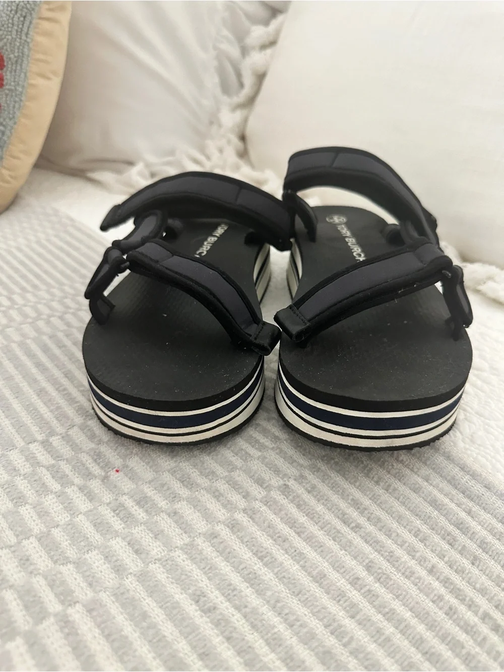 Tory Burch Sport Strappy Sandal Perfect Navy/Perfect Black Style 82954